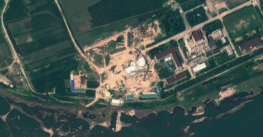 The satellite image provided by GeoEye on August 22, 2012, and taken on August 6, 2012, shows the Yongbyon Nuclear Scientific Research Center in North Korea. (AFP Photo/ GeoEye Satellite Image)