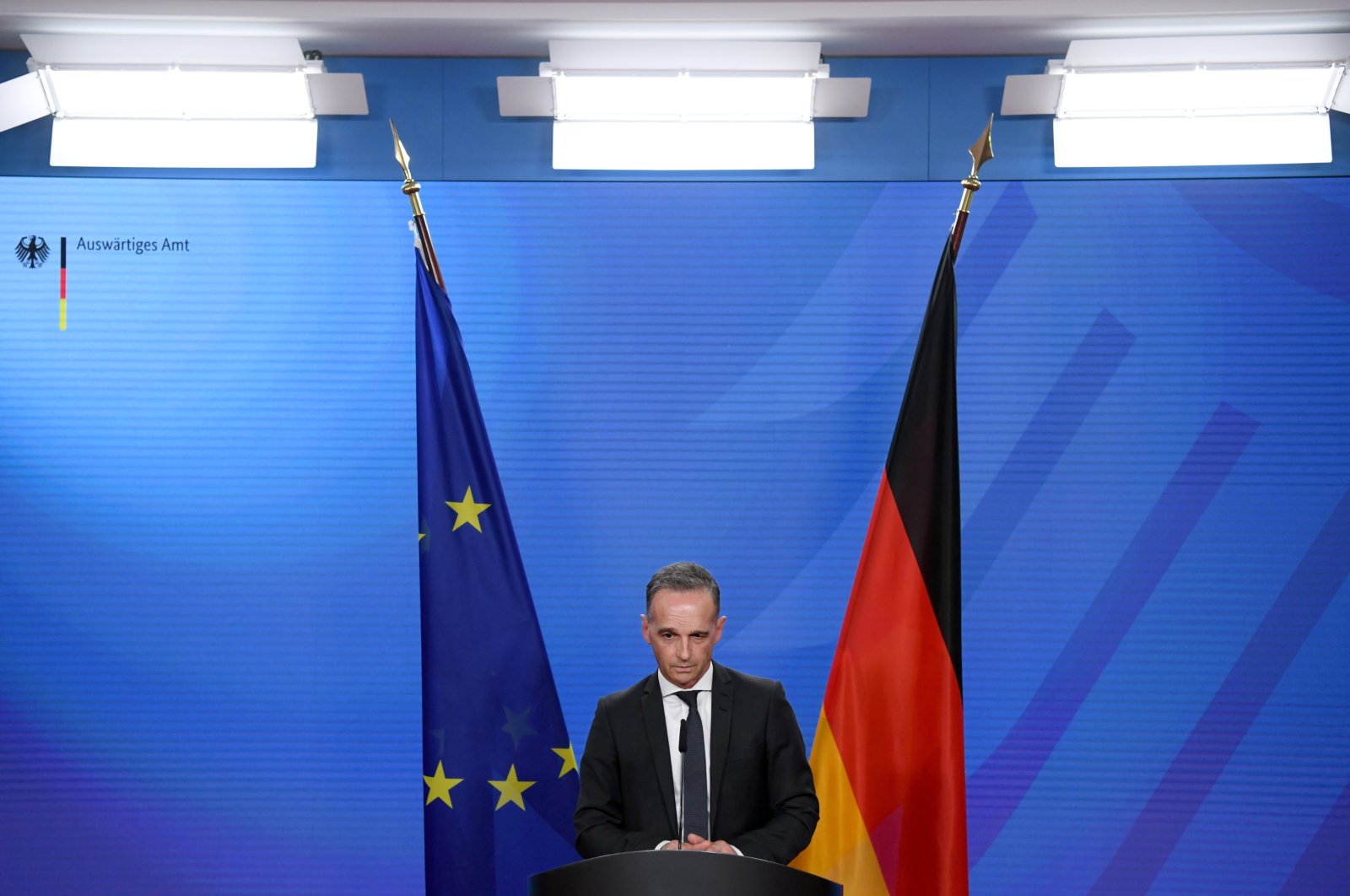 German Foreign Minister Heiko Maas speaks on developments in Afghanistan, in Berlin, Germany, Aug. 23, 2021. (Reuters Photo)