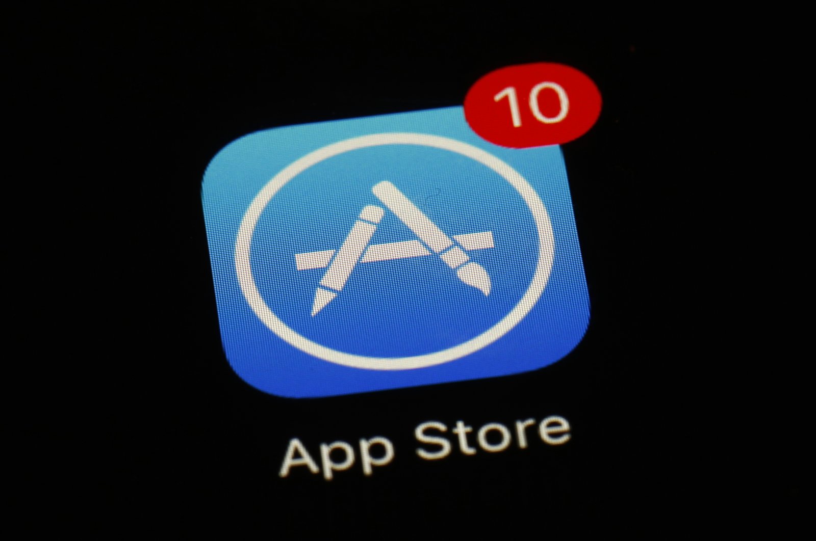 Apple's App Store app seen on a screen in Baltimore, U.S., March 19, 2018. (AP Photo)