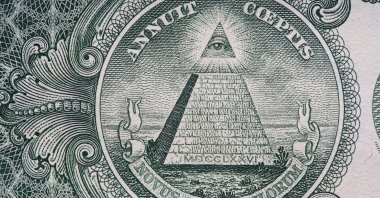 The All-seeing eye and the slogan “Novus Ordo Seclorum.” (Shutterstock Photo)
