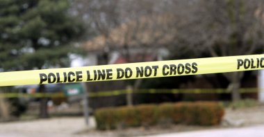 Police tap divides off a crime scene. (Getty Images)