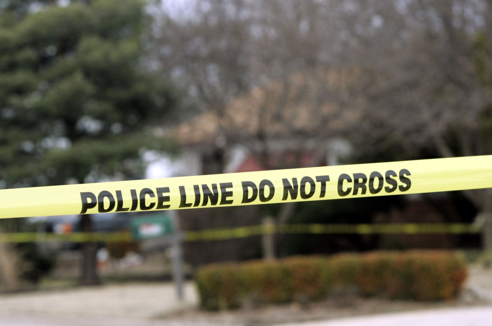 Police tap divides off a crime scene. (Getty Images)