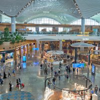 Istanbul Airport’s international departures terminal. (Shutterstock Photo)