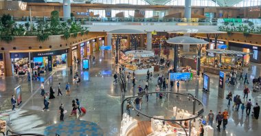 Istanbul Airport’s international departures terminal. (Shutterstock Photo)