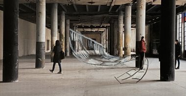 Hera Büyüktaşçıyan, “Skindeep,” 2011-2021, carpet and wood installation. (Courtesy of Protocinema)