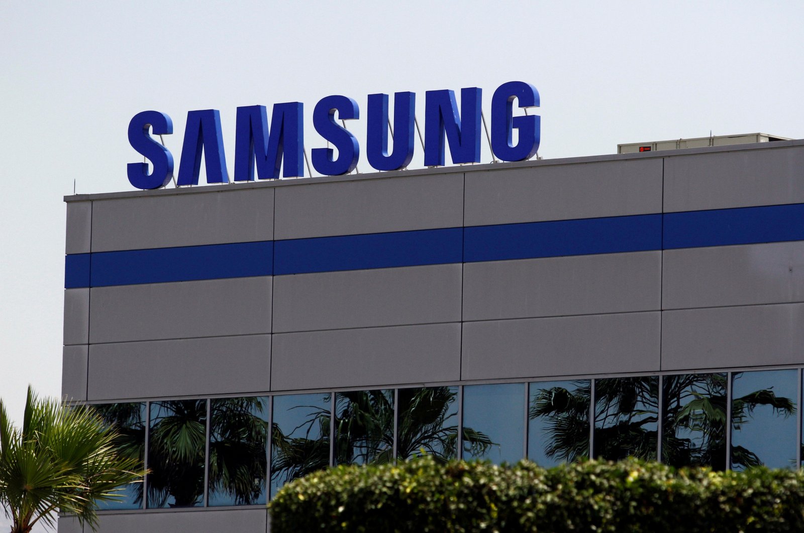 The logo of Samsung Electronics is pictured at the company's factory in Tijuana, Mexico, June 1, 2019. (Reuters File Photo)