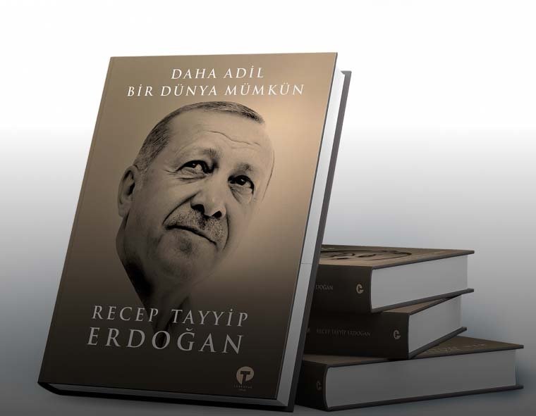 The cover of President Recep Tayyip Erdoğan's new book, titled "A Fairer World is Possible: A Model Proposal for United Nations Reform" in English, Sept. 5, 2021. (DHA Photo)