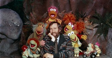 American puppeteer and filmmaker Jim Henson with some of the Muppet cast from the children's TV show "Fraggle Rock," circa 1985. (Getty Images) 