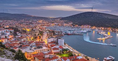 An aerial view of the coastal town of Çeşme, in Izmir, Turkey, Aug. 23, 2020. (Shutterstock Photo)