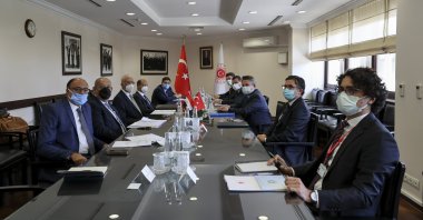 Turkish and Egyptian delegations meet for the second round of political talks in the capital, Ankara, Turkey, Sept. 7, 2021. (AA Photo)