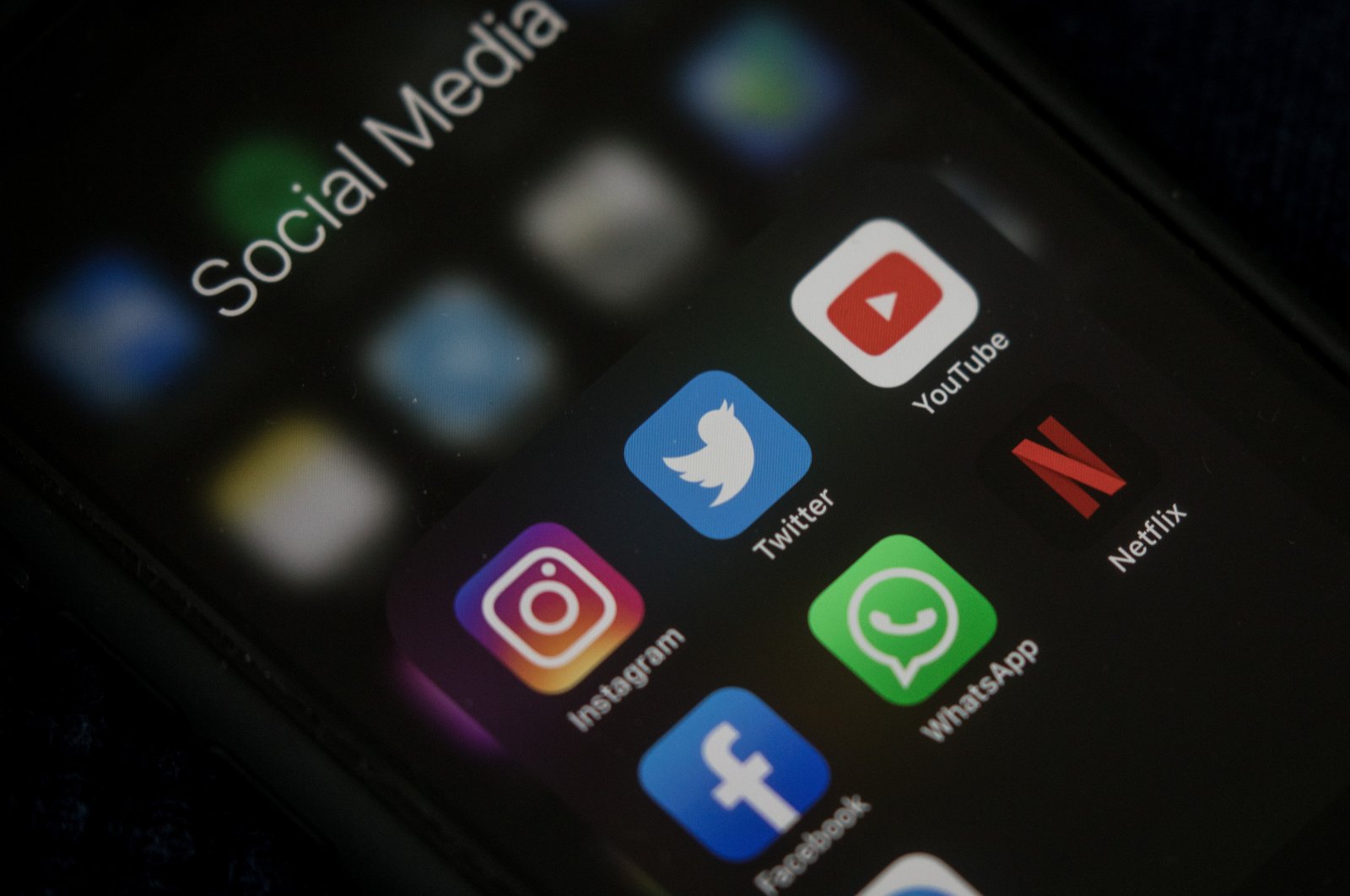  In this photo illustration, social media apps are seen on a mobile phone on July 29, 2020 in Istanbul, Turkey. (Getty Images)