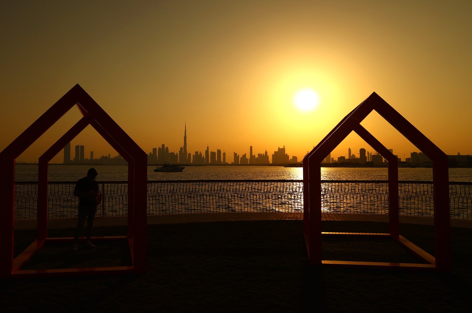 A general view of the skyline of Dubai, United Arab Emirates, Apr. 30, 2021. (Getty Images Photo)