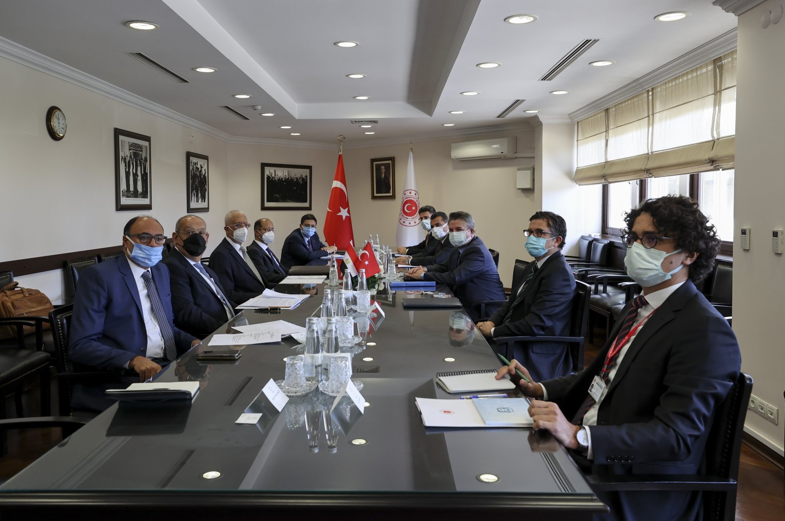 Turkish and Egyptian delegations meet for the second round of political talks in the capital, Ankara, Turkey, Sept. 7, 2021. (AA Photo)
