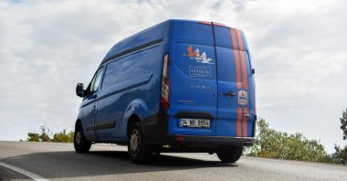 An MNG Kargo delivery van in Marmaris, Turkey, Nov. 10, 2019. (Shutterstock Photo)