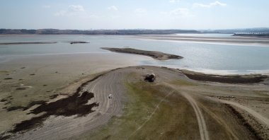 The ancient city, which dates back to B.C. 58-A.D. 29, was flooded by the Seyhan Dam Lake in 1955, Adana, Turkey. (AA Photo)