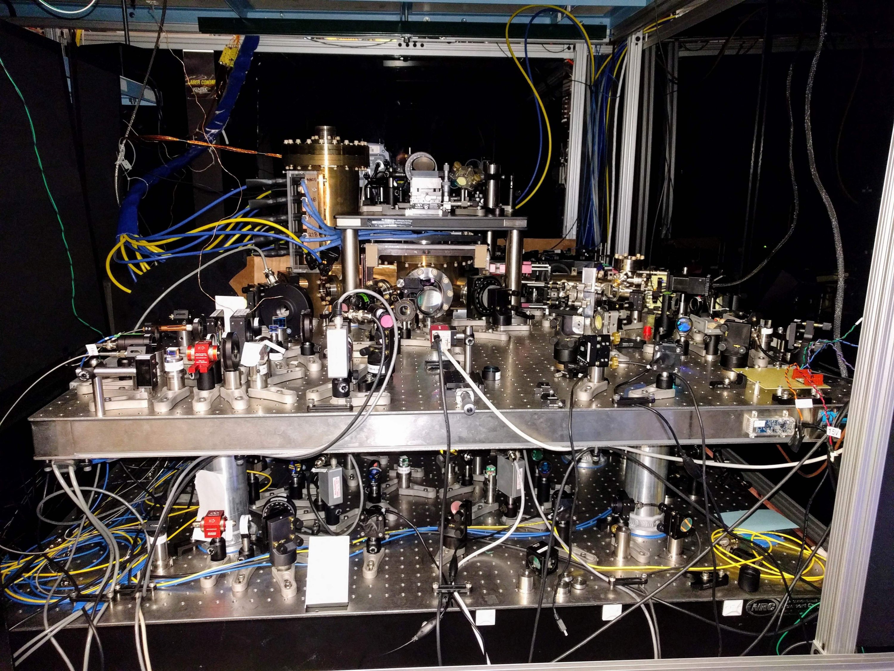 A strontium optical lattice clock, stored at Jun Ye's lab in the University of Colorado, can be seen in Boulder, Colorado, U.S., Jan. 25, 2017. (AFP Photo)