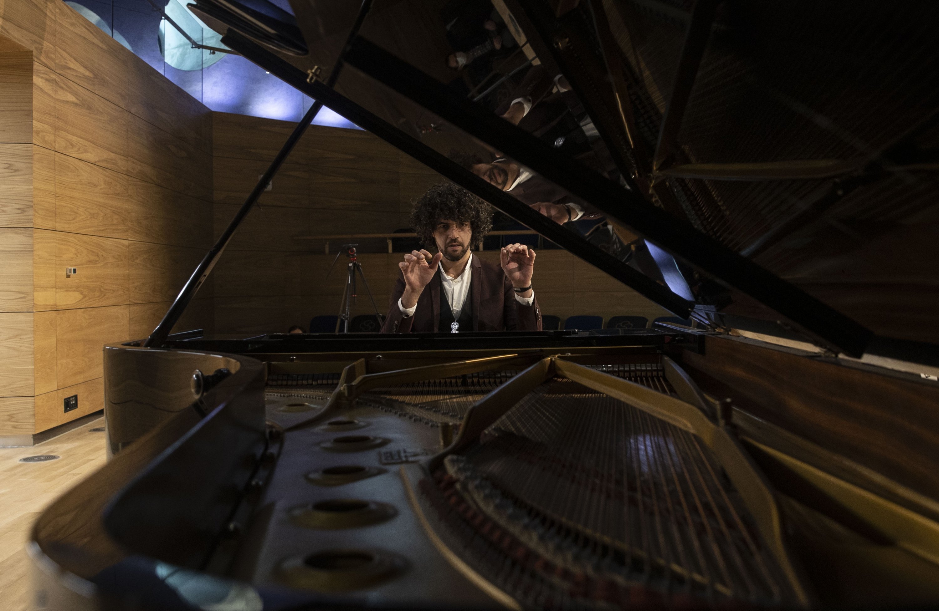 French pianist Simon Ghraichy performs at the Presidential Symphony Orchestra