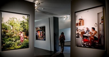 A selection of portraits by Frederic Brenner depicting Jewish life on display in the Jewish Museum Berlin. (dpa Photo)