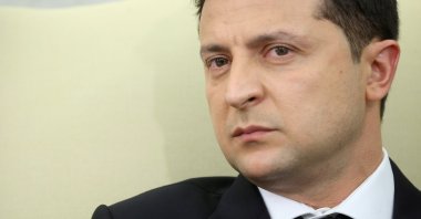 Ukraine's President Volodymyr Zelenskyy looks on during a meeting with U.S. President Joe Biden in the Oval Office at the White House in Washington, U.S., Sept. 1, 2021. (Reuters Photo)