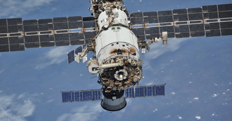 The International Space Station (ISS) photographed by Expedition 56 crew members from a Soyuz spacecraft after undocking, Oct. 4, 2018. (Reuters Photo)