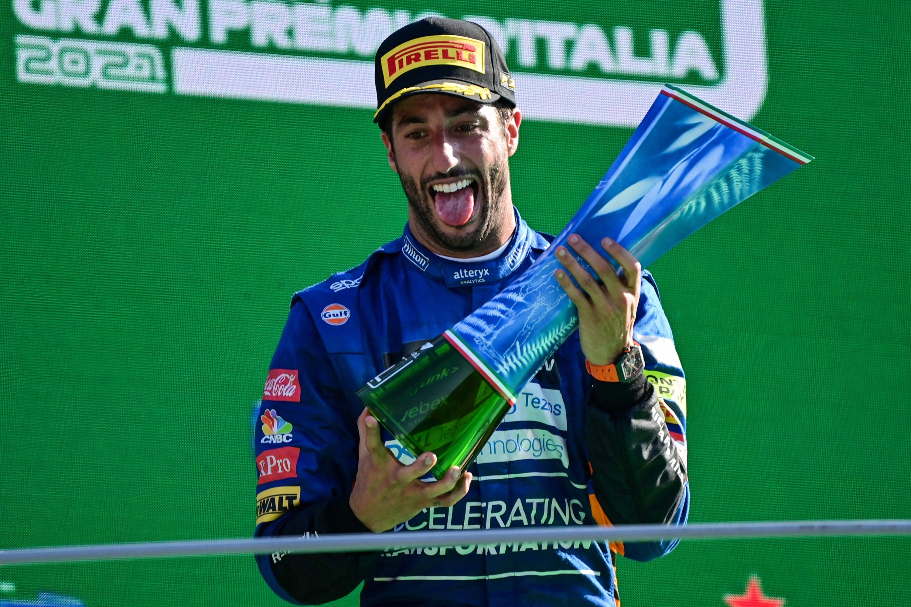 Ricciardo wins at Monza as Verstappen and Hamilton crash