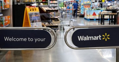 The entrance to a Walmart store is seen in Bradford, Pennsylvania, U.S., July 20, 2020. (Reuters Photo)