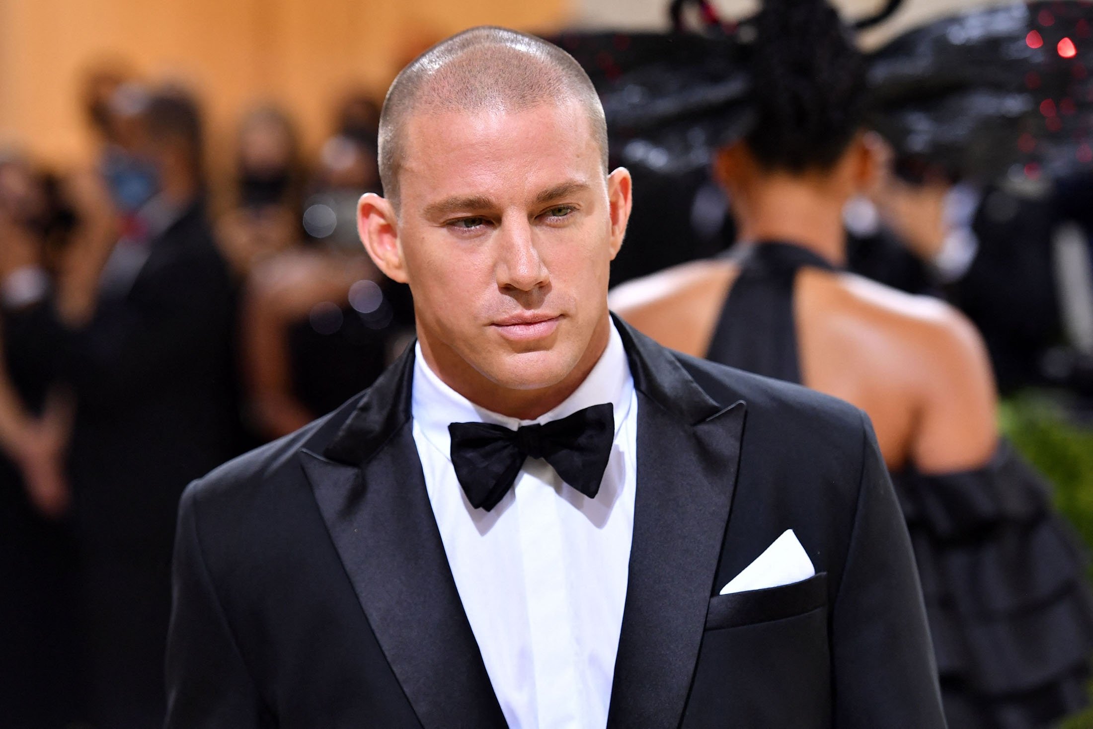 American actor Channing Tatum arrives for the 2021 Met Gala at the Metropolitan Museum of Art, in New York, U.S., Sept. 13, 2021. (AFP Photo)