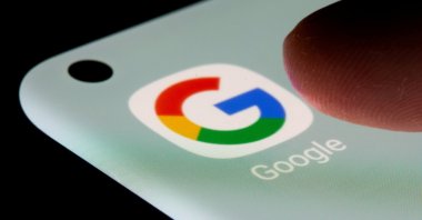 The Google app is seen on a smartphone in this illustration taken on July 13, 2021. (Reuters Photo)