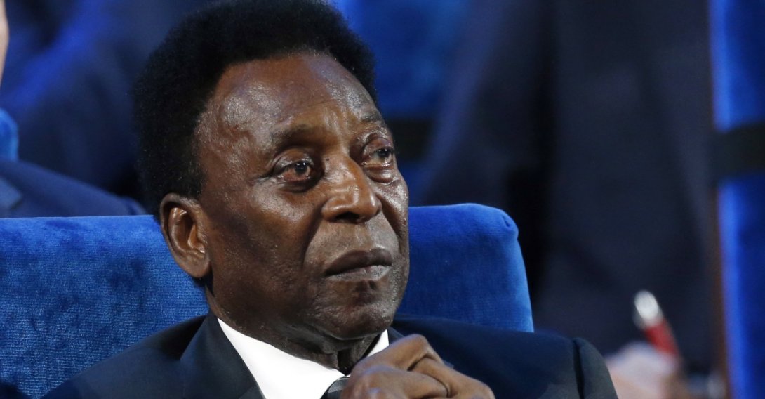 Brazilian football legend Pele attends the 2018 soccer World Cup draw in the Kremlin in Moscow, Russia, Dec. 1, 2017. (AP Photo)