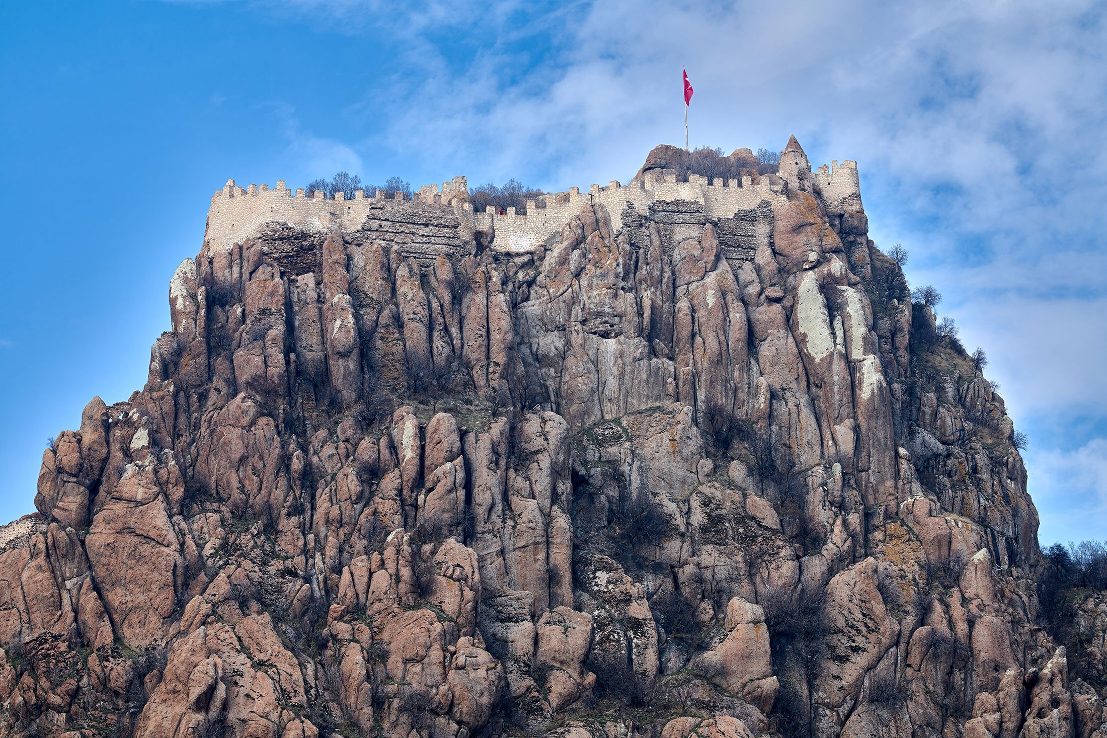 Afyonkarahisar Castle, in Afyonkarahisar, Turkey. (Shutterstock Photo)