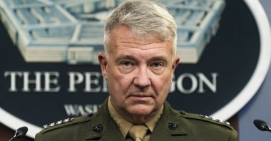Gen. Frank McKenzie, commander of the United States Central Command, speaks during a briefing at the Pentagon in Washington, D.C., U.S., April 22, 2021. (AP File Photo)