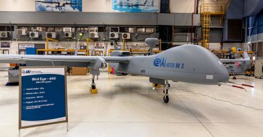  "Heron MK II" UAV of the Israel Aerospace Industries, Ben Gurion Airport, Israel, May 4, 2021. (Shutterstock Photo)