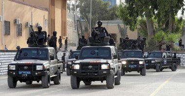 Police cadets take part in a graduation ceremony in the coastal city of Tajura, east of the capital Tripoli, Libya, Aug. 26, 2021. (AFP Photo)
