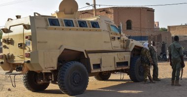An armored personnel carrier of the Malian Armed Forces is seen in Timbuktu, Mali, Sept. 9, 2021. (AFP Photo)