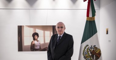 Mexican Ambassador Jose Luis Martinez y Hernandez attends an exhibition in Ankara, Turkey, July 3, 2021. (AA File Photo)