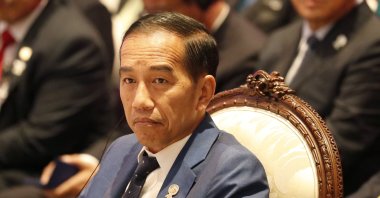 Indonesia's President Joko Widodo attends the 22nd ASEAN-Japan Summit during the 35th Association of Southeast Asian Nations (ASEAN) Summit at IMPACT Muang Thong Thani, a northern suburb of Bangkok in Nonthaburi province, Thailand, Nov. 4, 2019. (EPA Photo)