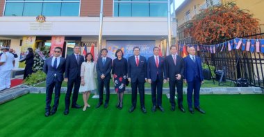Ambassadors of member countries of the Association of Southeast Asian Nations (ASEAN) to Turkey are seen at the Malaysian embassy in Ankara, Turkey, Sept. 17, 2021 (Courtesy of the Malaysian embassy in Turkey)