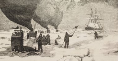 Climate change and the melting of glaciers has always been a current issue in every field, including adventure novels like Jules Verne's “The Purchase of the North Pole." (Getty Images) 
