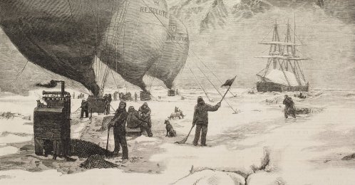 Climate change and the melting of glaciers has always been a current issue in every field, including adventure novels like Jules Verne's “The Purchase of the North Pole." (Getty Images) 