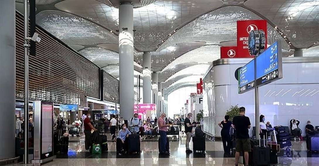 A view of the terminal of Istanbul Airport where the drug mule died, in Istanbul, Turkey, Dec. 15, 2020. (AA PHOTO)