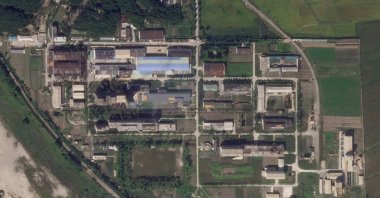 A uranium enrichment plant is seen at North Korea's main Yongbyon nuclear complex, Sept. 18, 2021. (Planet Labs Inc. via AP)