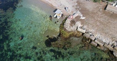 An aerial view Kerpe Harbor on the Black Sea coast in Kocaeli's Kandıra district, Turkey, Sept. 15, 2021. (Provincial Directorate of Culture and Tourism via AA)