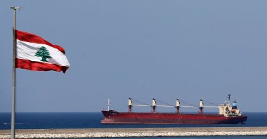 Bulk Carrier LAMAR is seen off the coast of Lebanon's capital Beirut, Sept. 14, 2021. (AFP Photo)