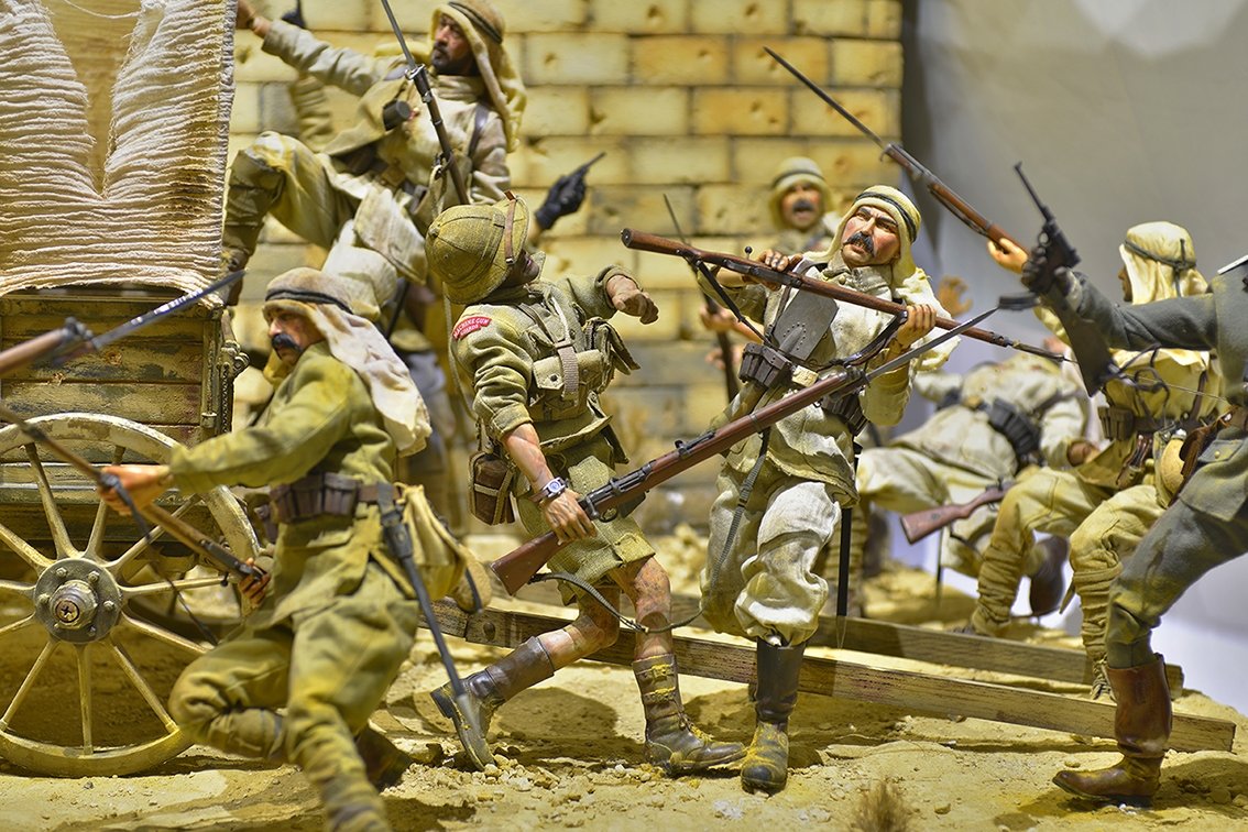 A diorama of the Siege of Kut Al Amara from Hisart Live History Museum. (Courtesy of Hisart Live History Museum) 