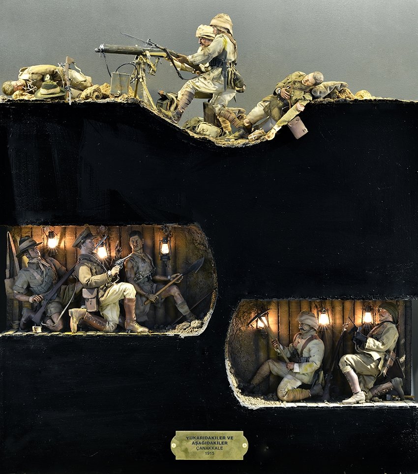 A diorama of the Gallipoli Campaign from Hisart Live History Museum. (Courtesy of Hisart Live History Museum)