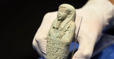 An Ushabti figure at Izmir Archaeological Museum, Izmir, Turkey, Sept. 17, 2021. (AA Photo)
