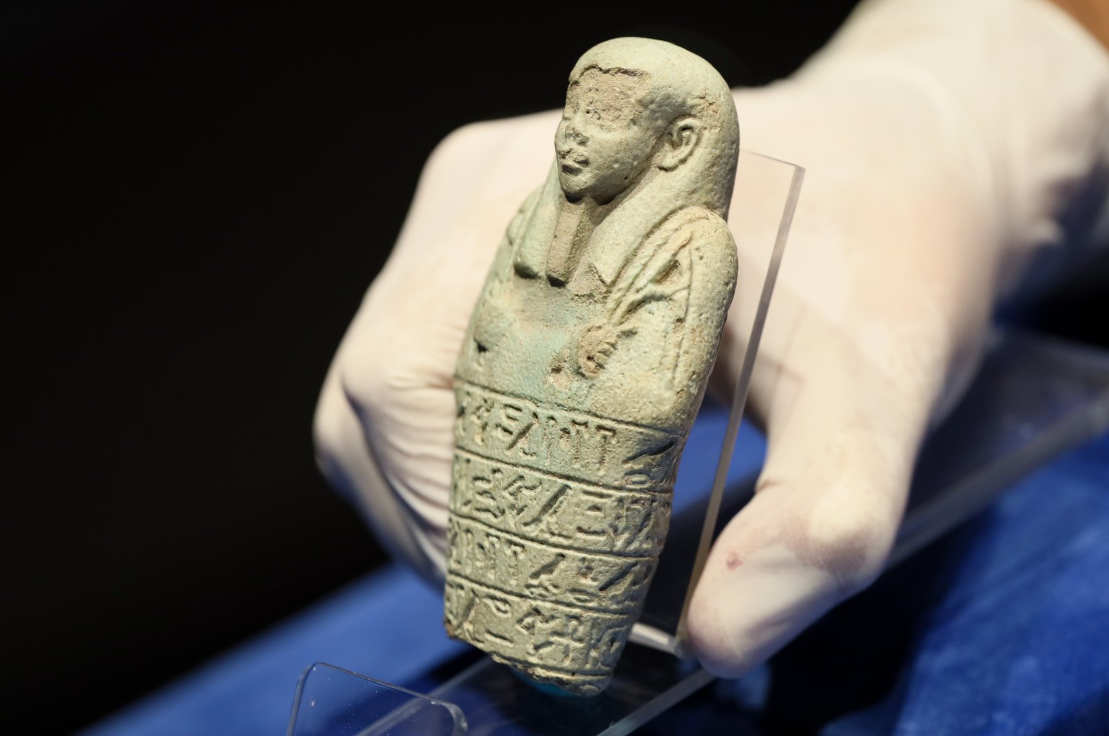 An Ushabti figure at Izmir Archaeological Museum, Izmir, Turkey, Sept. 17, 2021. (AA Photo)