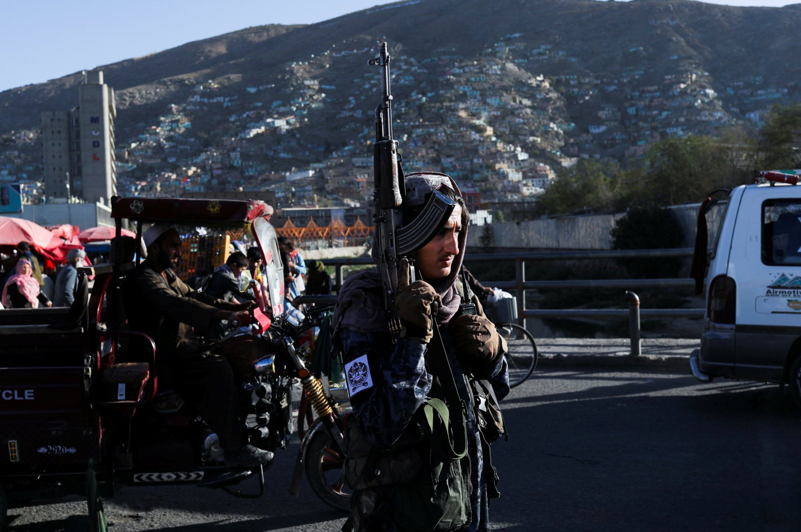 A Taliban soldier stands on a street in Kabul, Afghanistan, Sept. 16, 2021. (Reuters Photo)