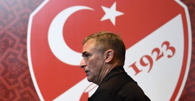 Turkey national football team's newly appointed German head coach Stefan Kuntz attends a signing ceremony at Turkish Football Federation Riva Facilities in Istanbul, Turkey, Sept. 20, 2021. (AFP Photo)