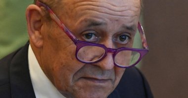 French Foreign Minister Jean-Yves Le Drian attends a meeting in Budapest, Hungary, Sept. 10, 2021. (AFP File Photo)